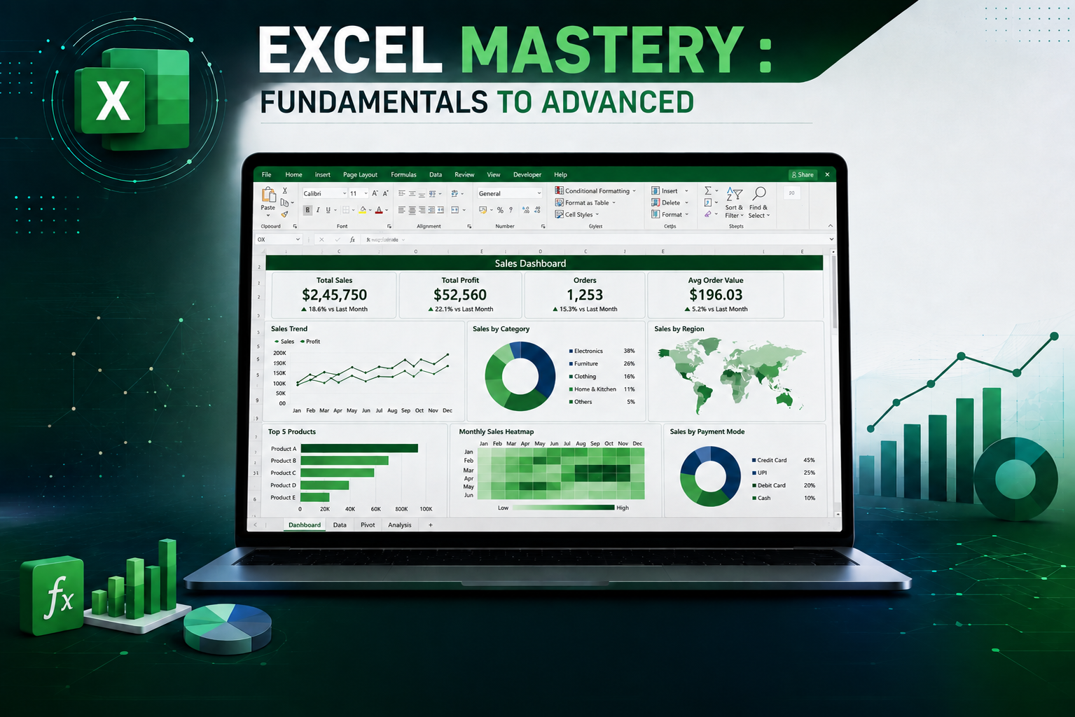 Excel Mastery : Fundamentals to Advanced